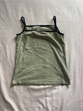 Striped Black & Cream Spaghetti Strap Camisole